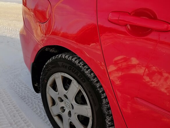 2008 Mazda 3 I (BK) Рестайлинг, красный, 480000 рублей - вид 8