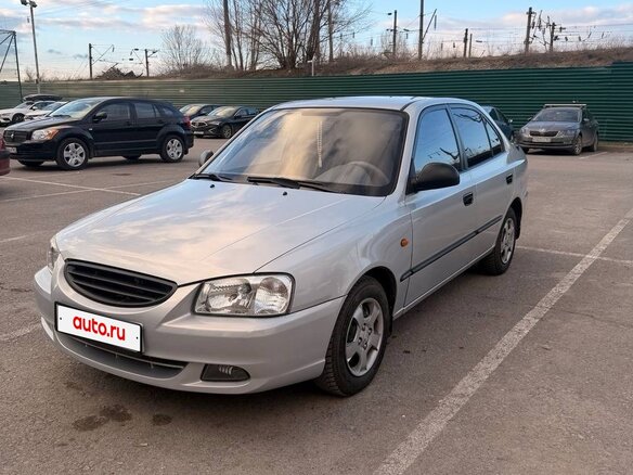 2008 Hyundai Accent ТагАЗ II, серебристый