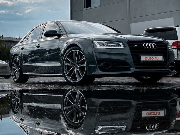 2016 Audi S8 III (D4) Рестайлинг, серый - вид 3
