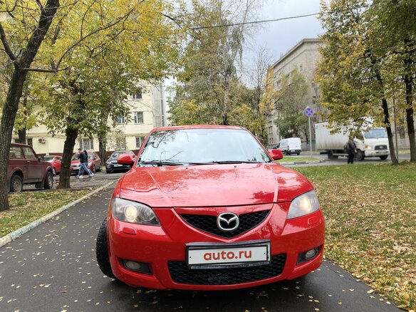 2007 Mazda 3 I (BK) Рестайлинг, красный - вид 2