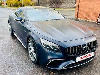 2017 Mercedes-Benz S-Класс AMG 63 AMG III (W222, C217) Рестайлинг, синий, 14500000 рублей, вид 3