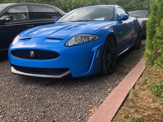 2009 Jaguar XKR II Рестайлинг 1, синий, 4600000 рублей, вид 4