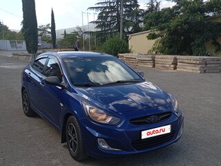 2013 Hyundai Solaris I, синий, 880000 рублей, вид 2