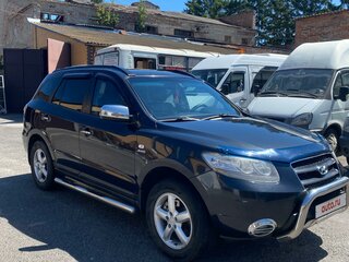 2007 Hyundai Santa Fe II, чёрный, 1300000 рублей, вид 3