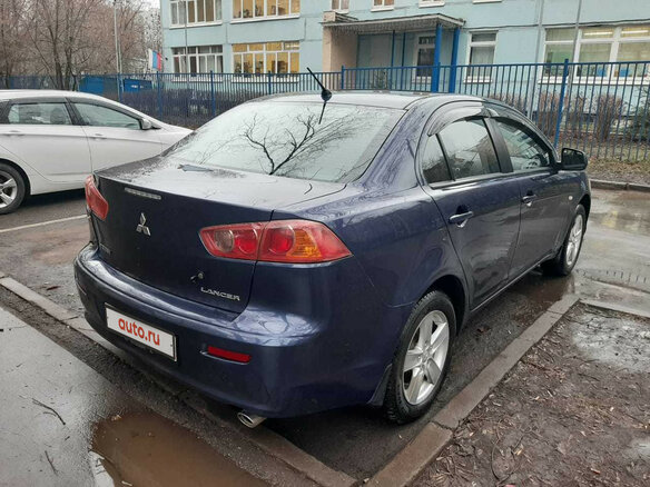 2008 Mitsubishi Lancer X, синий - вид 27