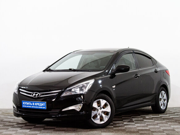 2014 Hyundai Solaris I Рестайлинг, чёрный, 799000 рублей - вид 2