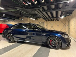 2019 Mercedes-Benz S-Класс AMG 63 AMG Long III (W222, C217) Рестайлинг, синий, 12500000 рублей, вид 2