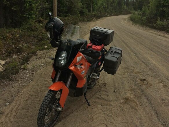 2006 KTM 990 Adventure, оранжевый - вид 1