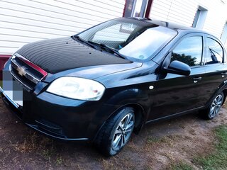 2009 Chevrolet Aveo I Рестайлинг, чёрный, 389000 рублей, вид 1