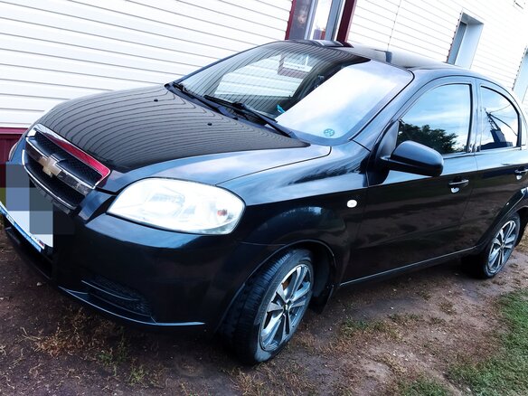 2009 Chevrolet Aveo I Рестайлинг, чёрный, 389000 рублей