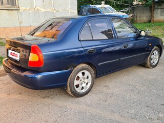 2007 Hyundai Accent ТагАЗ II, синий, 370000 рублей, вид 4