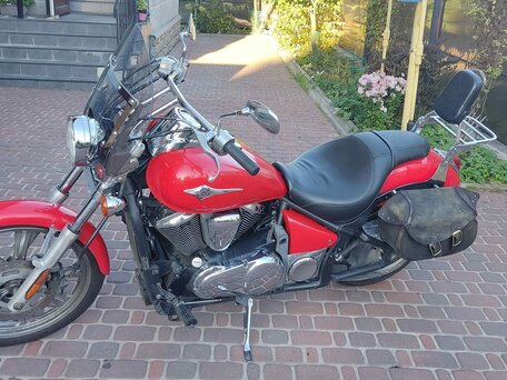 2008 Kawasaki VN900 Vulcan, красный, 540000 рублей, вид 1