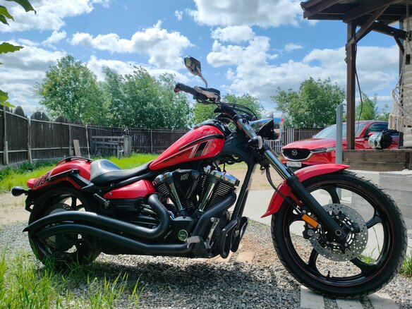 2014 Yamaha XV 1900, красный, 1450000 рублей - вид 14