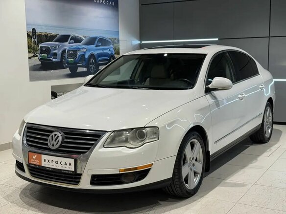 2008 Volkswagen Passat B6, белый, 520000 рублей - вид 1