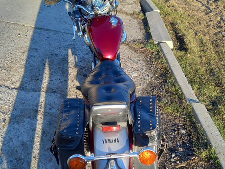 1996 Yamaha XV400 Virago, пурпурный, 299999 рублей, вид 3