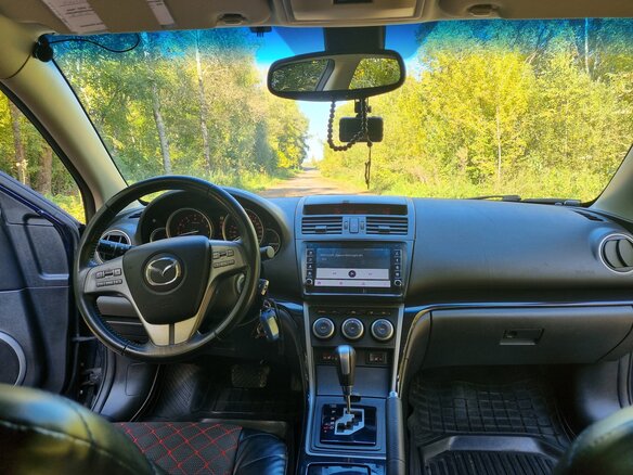 2008 Mazda 6 II (GH), синий, 1170000 рублей - вид 14
