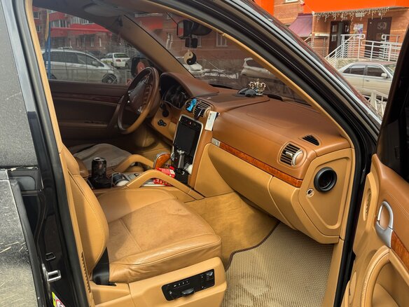 2008 Porsche Cayenne S I Рестайлинг (957), чёрный, 1550000 рублей - вид 12