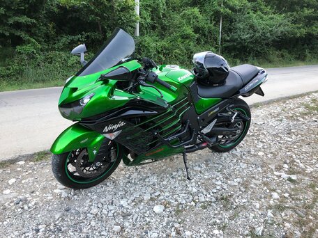 2017 Kawasaki ZZR 1400, зелёный, 1800000 рублей, вид 3