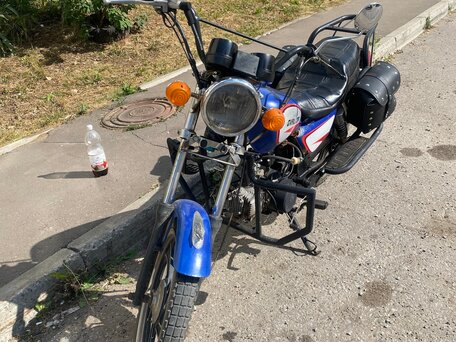 2017 E-Moto YH50QT, синий, 45000 рублей, вид 4