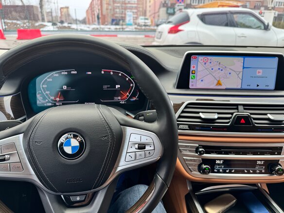 2019 BMW 7 серии Long 730Ld xDrive VI (G11/G12) Рестайлинг, серый, 5000000 рублей - вид 21