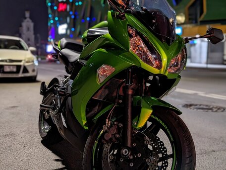 2012 Kawasaki ER-6F (Ninja 650R), зелёный, 570000 рублей, вид 1