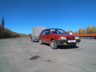1995 Lada (ВАЗ) 2109, красный, 180000 рублей, вид 4