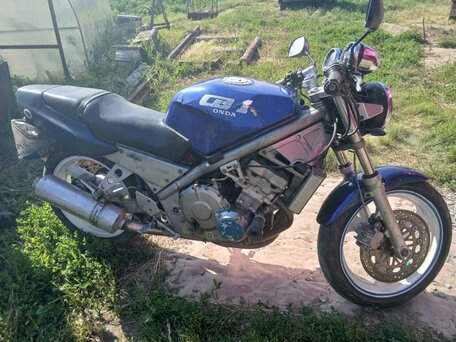 1990 Honda CB 400X, синий, 200000 рублей, вид 1