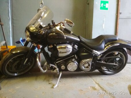 2002 Yamaha XV 1700 Warrior, зелёный, 800000 рублей, вид 2