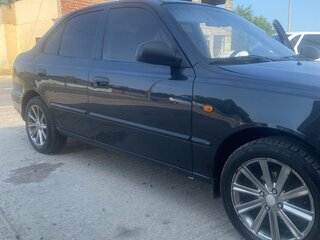2008 Hyundai Accent ТагАЗ II, чёрный, 450000 рублей, вид 4