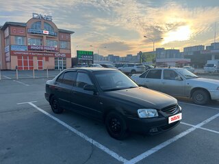 2007 Hyundai Accent ТагАЗ II, чёрный, 500000 рублей, вид 2