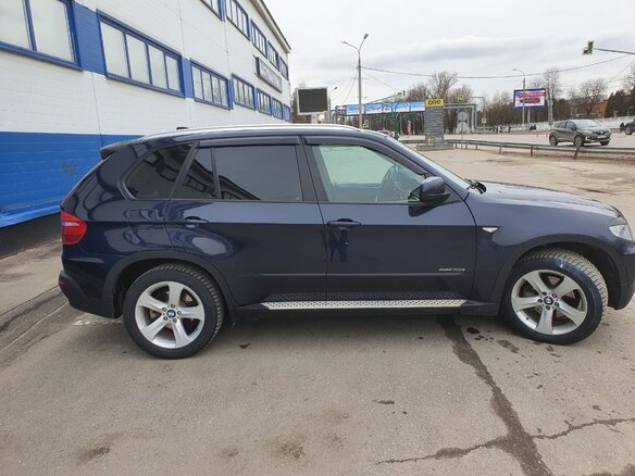 2009 BMW X5 30d II (E70), синий, 1800000 рублей - вид 4