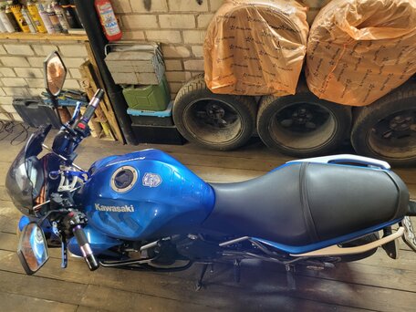 2009 Kawasaki ER-6N, синий, 400000 рублей, вид 3