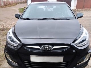 2014 Hyundai Solaris I, чёрный, 760000 рублей, вид 1