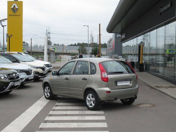 2012 Lada (ВАЗ) Kalina I, бежевый - вид 5
