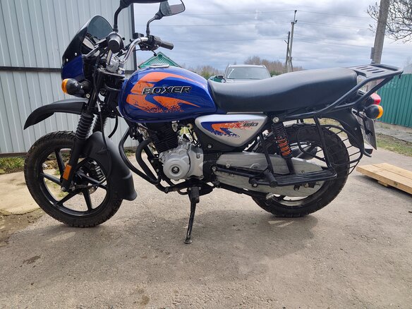 2022 Bajaj Boxer BM 150X, синий, 130000 рублей - вид 3