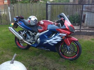 2002 Honda CBR 600F, синий, 400000 рублей, вид 1