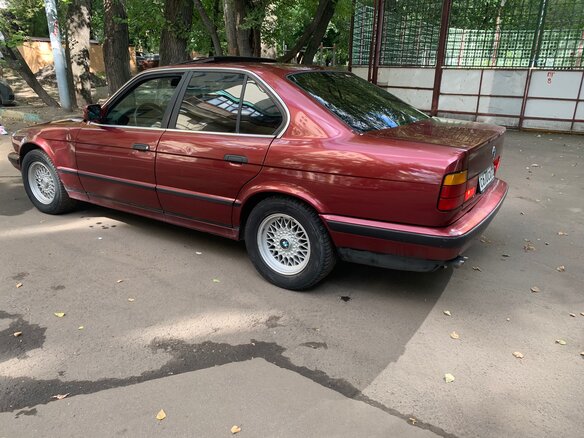 1990 BMW 5 серии 525i III (E34), красный - вид 8