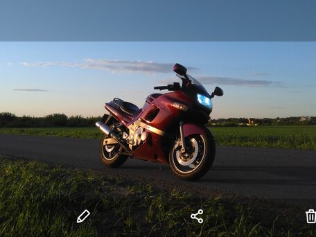 1995 Kawasaki ZZR 400, красный, 360000 рублей, вид 3