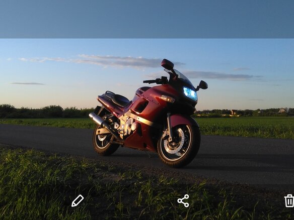 1995 Kawasaki ZZR 400, красный, 360000 рублей - вид 2