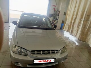 2001 Hyundai Accent II, серебристый, 260000 рублей, вид 1