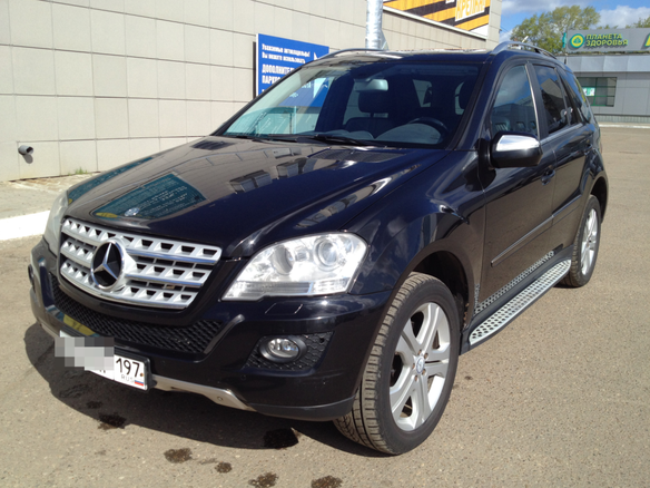 2010 Mercedes-Benz M-Класс 350 II (W164) Рестайлинг, чёрный