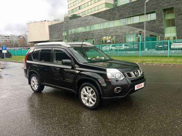 2012 Nissan X-Trail II Рестайлинг, чёрный - вид 3