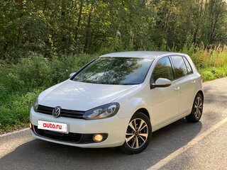 2012 Volkswagen Golf VI, белый, 1075000 рублей, вид 1