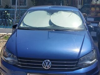 2017 Volkswagen Polo V Рестайлинг, синий, 1350000 рублей, вид 1