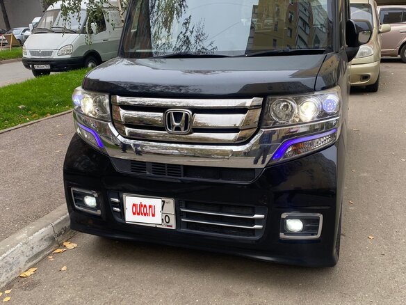 2015 Honda N-BOX I Рестайлинг, чёрный, 900000 рублей