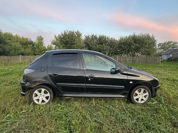 2005 Peugeot 206, чёрный - вид 3