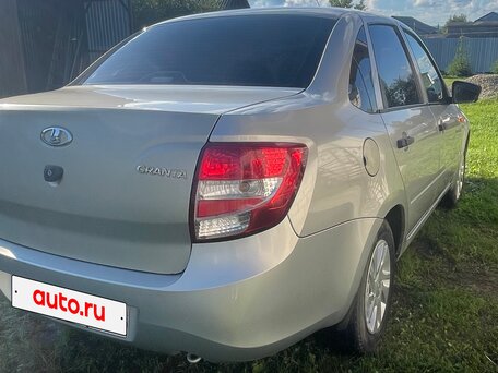 2015 Lada (ВАЗ) Granta I, серебристый, 316000 рублей, вид 4