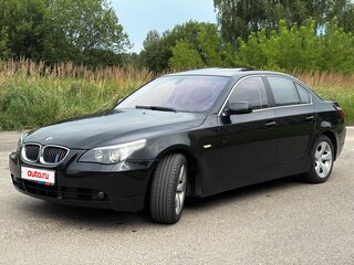 2006 BMW 5 серии 525i V (E60/E61), чёрный, 1100000 рублей, вид 1