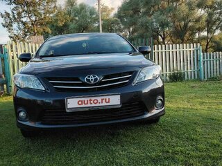 2012 Toyota Corolla X (E140, E150) Рестайлинг, чёрный, 900000 рублей, вид 2