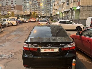2015 Toyota Camry VII (XV50) Рестайлинг, чёрный, 1350000 рублей, вид 3